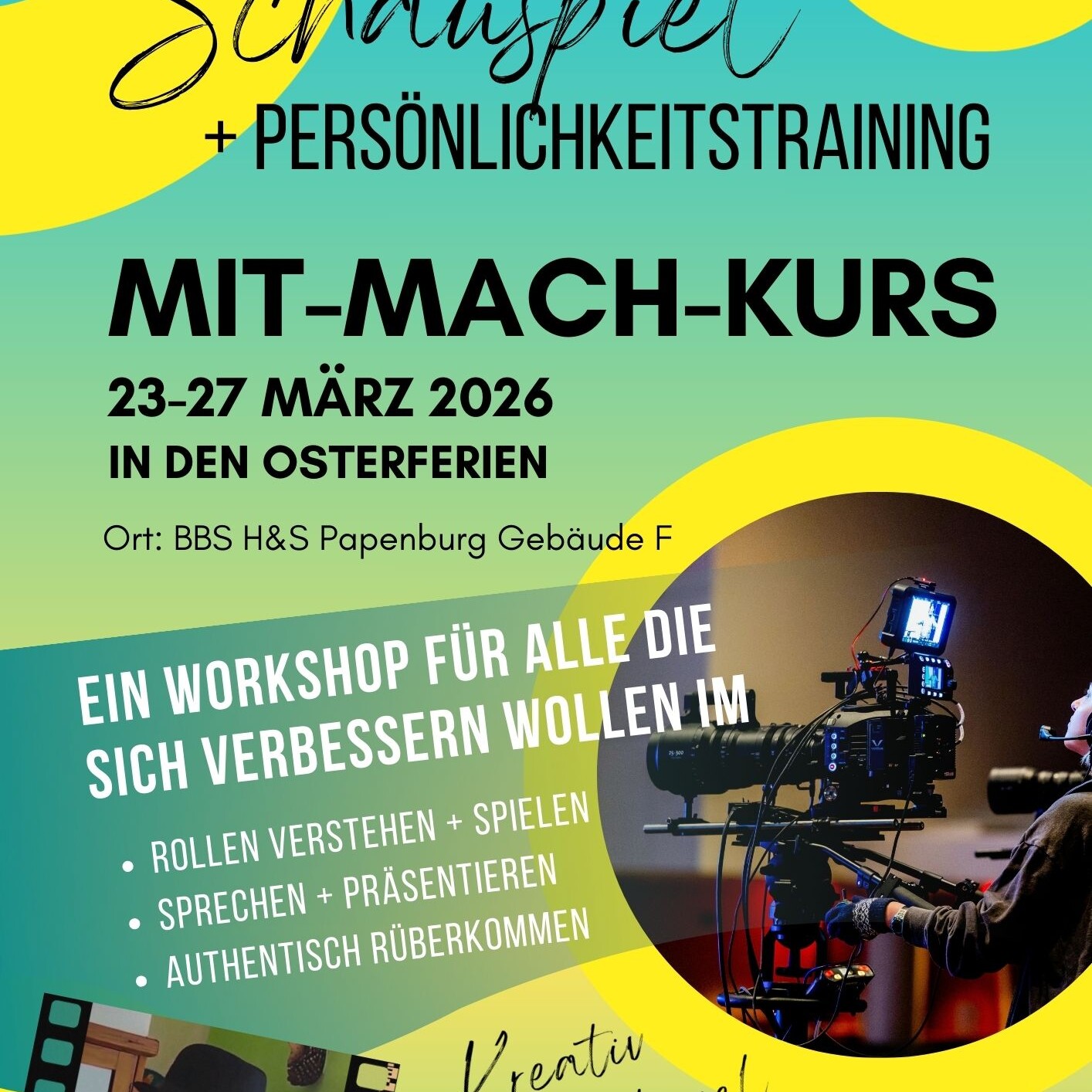 Schauspiel u Personlichkeit Workshop